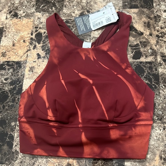 LULULEMON WUNDER TRAIN LL BRA SIZE 2 NWT RED MERLOT COLOR - Picture 5 of 7
